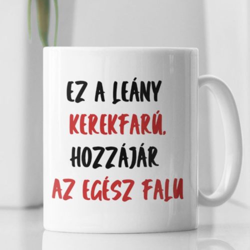 Ez a leány kerekfarú bögre