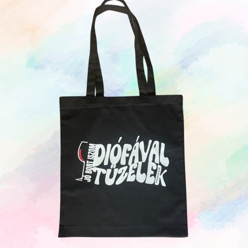 Diófával tüzelek vászontáska