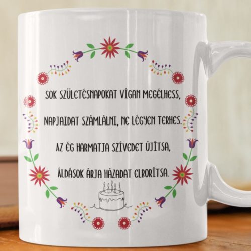 Sok születénapokat bögre